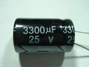 3300uF 25V 105°C Esr = 0,06 Furniture Radial #19-331 - Picture 1 of 1