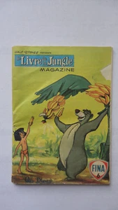 RARE LIVRE DE LA JUNGLE MAGAZINE BD STATION FINA N°6 WALT DISNEY 1968 - Picture 1 of 5