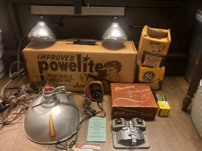 Accesorios de cámara de colección años 40 y 50 empalmadora de película Revere Weston Powerlite & Mor Foto 1 de 4