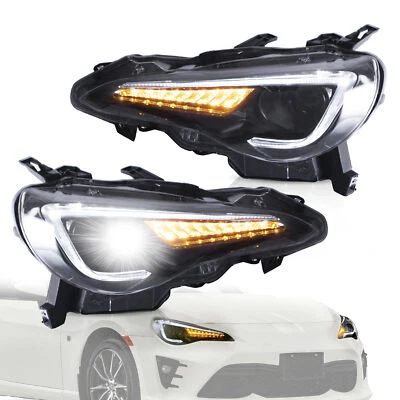 Vland Headlights For 2012-21 Toyota GT86 Subaru BRZ Scion FR-S Sequential Lamps - Image 1 of 4