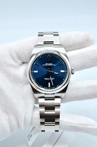 Rolex Oyster Perpetual 114300 Watch 39mm Stainless Steel Bracelet Blue Dial - Picture 1 of 8