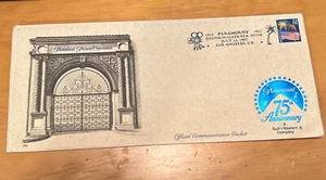 Parmount Studios 75th Anniverary First Day Cover-Bronson Gate  7/12/1987 - Picture 1 of 2