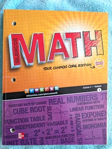 MATHEMATICS COURSE 3 VOLUME 1 GRADES 7-8 BRAND NEW FREE SHIP - Imagen 1 de 14