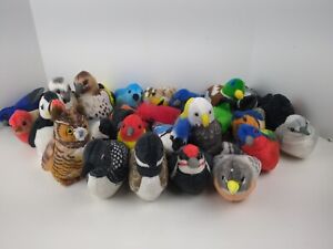 Lot of 29 K&M Intl. Wild Republic Plush Birds Audubon Series Working 