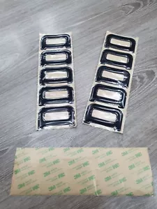 D | Número de gel 3d letra de resina abovedada negra 50 mm x 79 mm hágalo usted mismo Reino Unido Reg | x 10 piezas - Imagen 1 de 3
