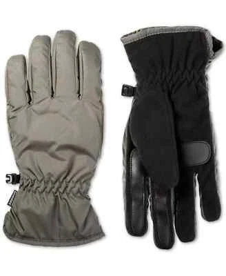 Isotoner Men's Touchscreen Fleece Lined Sport Winter Gloves, Gray - Image 1 of 2