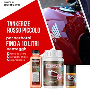 TankSealer protezione serbatoio KIT PICCOLO ROSSO Antiruggine Togli Anti ruggine - Imagen 1 de 7
