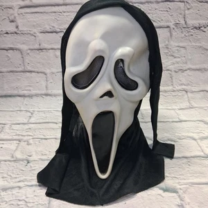 Vtg Scream Ghostface Mask Squinty Eyes Easter Unlimited Inc MK Glow In The Dark - Picture 1 of 15