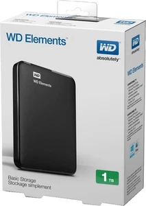 Western Digital Elements Portable 2TB 2,5" disco rigido esterno USB 3.0 nero - Foto 1 di 5