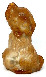 Estatuilla de colección Boyd Art Glass Skippy The Dog en escoria del Carmelo, 3 1/4 pulgadas de alto - Imagen 1 de 12