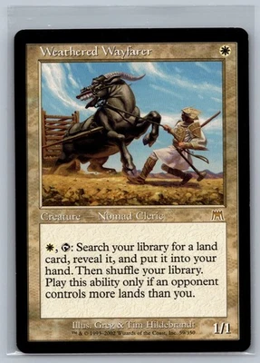 Magic The Gathering Onslaught Weathered Wayfarer #59/350 MTG TCG CCG - Image 1 of 2