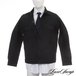 #1 MENSWEAR RGT Rogue Territory USA Black Nihon Menpu Sashiko Trucker Jacket L - Picture 1 of 10