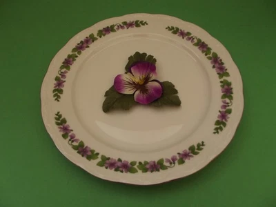 Mitterteich - Porzellan * Speiseteller * Veilchen, Ø 24,5 cm - Bild 1 von 2