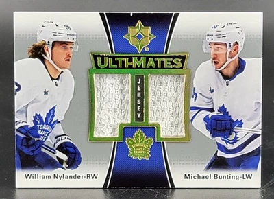 2022-23 Upper Deck Ultimate Ulti-Mates #UTM-NB William Nylander Michael Bunting - Image 1 of 2