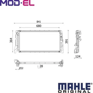 RADIATOR ENGINE COOLING CR 2747 000P FOR MINI B38A15A/A15F B36A15A 1.5L 3cyl - Picture 1 of 16