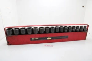 MAC Tools VDP6 10-25mm 1/2" Drive 16 Piece Metric Deep Impact Socket Set USA - Picture 1 of 13