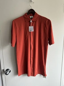 Kiton Kired Red Short Sleeve Shirt - Picture 1 of 4