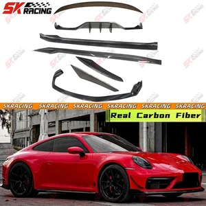 Rear Front Lip Body Kits For Porsche Carrera 911 992.1 Carrera Real Carbon Fiber - Bild 1 von 27