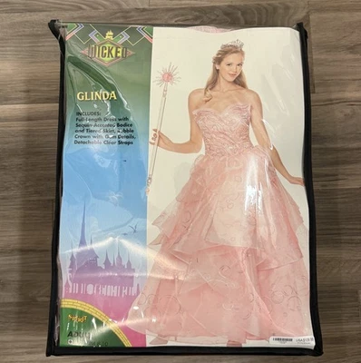 Spirit Wicked 豪华 Glinda 万圣节服装 尺寸 M 女式 全新 — 第 1/4 张图片