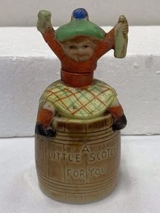 Vintage Japan A Little Scotch For You Flask 4.5 Inches Tall Good Condition - Picture 1 of 9