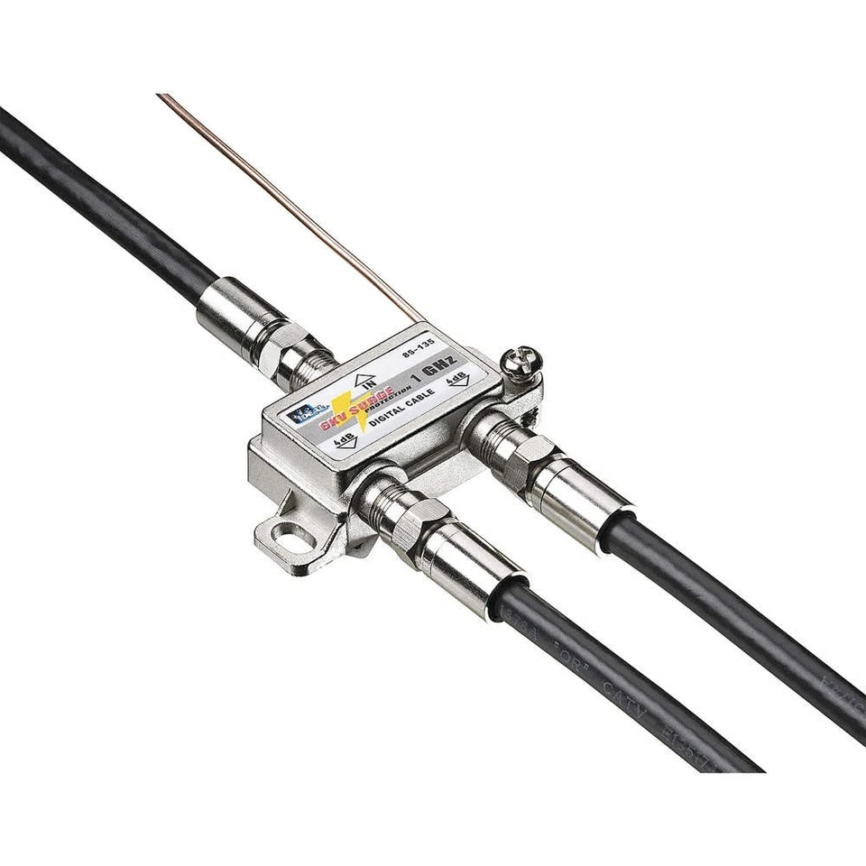 POWER FIRST 4LWZ4 Cable Splitter,2-Way,F-Type,1 GHz 4LWZ4 - Image 1 of 1