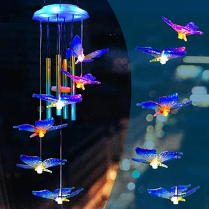 Outdoor Solar Wind Chime Decoration, Mother's Day Birthday Gifts for Grandma,... - Picture 1 of 7