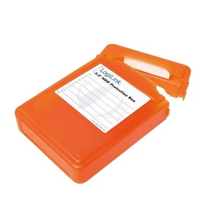 LogiLink UA0133O Festplatten Schutz-Box für 3,5" HDDs Orange verschließbar - Bild 1 von 3