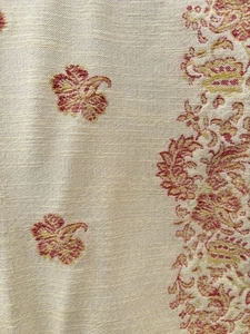 Vintage Watts of Westminster Linen Embroidered Fabric 15.8 Metres - Beautiful - Picture 1 of 4