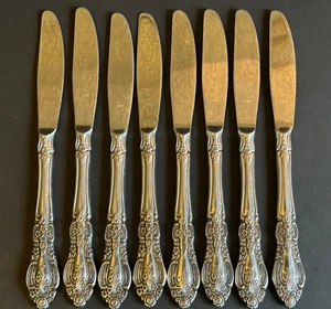 Springtime Stainless Japan 8-pc Dinner Knife Silverware Flatware Vintage Floral - Picture 1 of 5