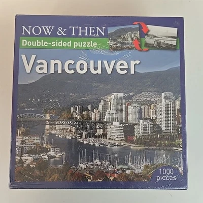 NIB Sealed Vancouver Canada Now & Then Double-Sided 1000 Piece Puzzle 2 Pictures - Image 1 of 3