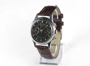 Soviet vintage men's mechanical wristwatch Chronograph SEKONDA (1 MCHZ Kirov) - Picture 1 of 10