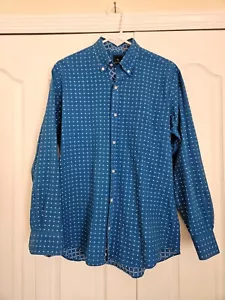 Camisa de vestir de manga larga con botones azul brillante de la colección TAILORBYRD para hombre talla L - Imagen 1 de 8