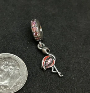 925 Sterling ALE Pandora Flamingo Charm 2.48g - Picture 1 of 1