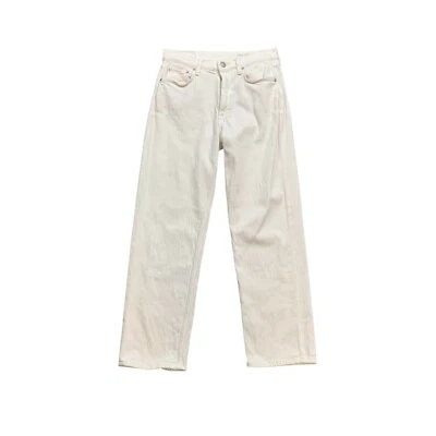 Rag & Bone Jeans Women 26 Optic White Harlow High Rise Straight Mid Rise Stretch - Image 1 of 4