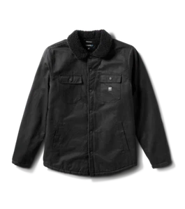 Roark Men's Hebrides Jacket, Sherpa LIned Snap Front Coat, Black 2, XL - Picture 1 of 8