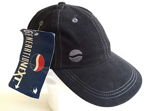 Pepsi Cola All Black Hat Generation Next Era Soda Pop Baseball Cap Cotton Vtg - Picture 1 of 11