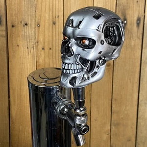 The Terminator Tap Handle For Beer Keg Sci Fi Movie Robot Skull Cyborg Skeleton - Picture 1 of 12