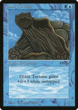 Giant Tortoise (a Dark) Arabian Nights NM Blue Common MAGIC MTG CARD ABUGames