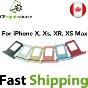 Remplacement de support de plateau pour carte SIM nano pour iPhone X XR XS XS Max SimTray - Photo 1 sur 2