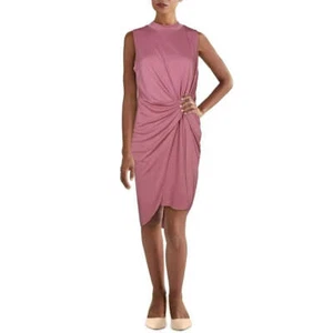 Bar Iii Ruched Twist-Front Dress, Size S - Picture 1 of 5