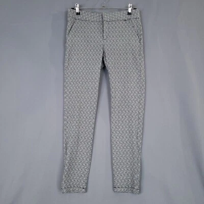 Pantalones al tobillo para mujer Be Bop tiro medio ajustados blancos y negros talla 9 Foto 1 de 4