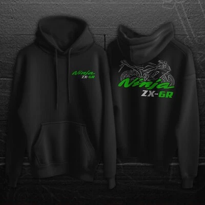 Kawasaki Ninja ZX-6R 1995-2025 - Motorrad Hoodie Pullover für Fahrer - Bild 1 von 4