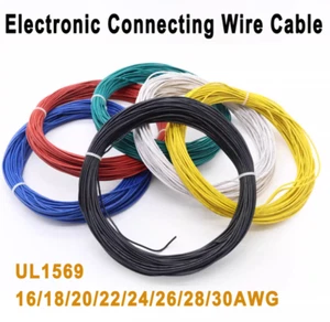 Single-Core Multi-Strand Flexible Electronic Connecting Wire Cable 16/18-30AWG - Picture 1 of 6
