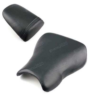 Sillines de cojín de asiento trasero delantero negro para Honda CBR929RR 2000-2001 Foto 1 de 4
