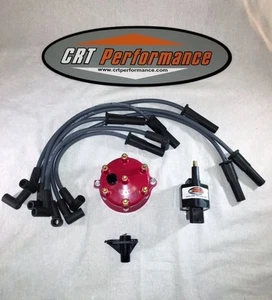 1998 1999 4.0L 242 CHEROKEE XJ TUNE UP IGNITION UPGRADE KIT - RED CAP - NEW - Picture 1 of 5