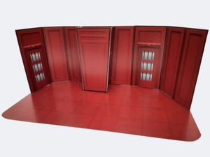 Bespin Red Hallway Custom Playset Backdrop Star Wars TVC Hasbro Kenner