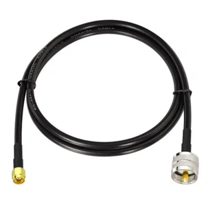 SMA Male to UHF PL-259 Male RG58 Coaxial Cable pigtail 1m for Handheld HAM & CB - Picture 1 of 4