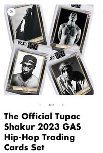 2023 Gas 2PAC Tupac Shakur COMPLETE SET Encased Trading Card PRINT RUN = 900 oop