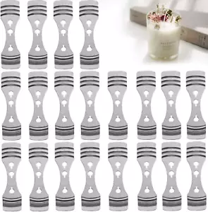 20pcs Metal Candle Wick Centering Devices, Silver Stainless Steel Candle Wick Ho - Picture 1 of 12