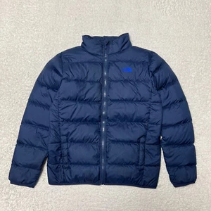 Giacca The North Face Andes bambino extra large blu 550 piumino d'oca puffer giovane - Foto 1 di 14